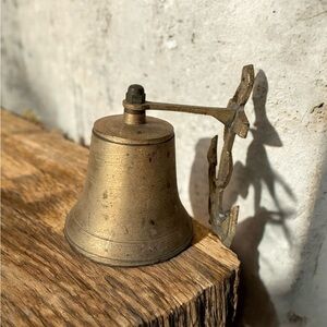 Vintage Brass Wall Bell